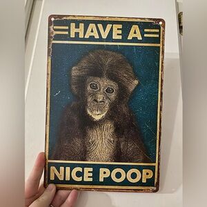 Bathroom decor 🛁 8in wide 12in height funny bathroom decor sign